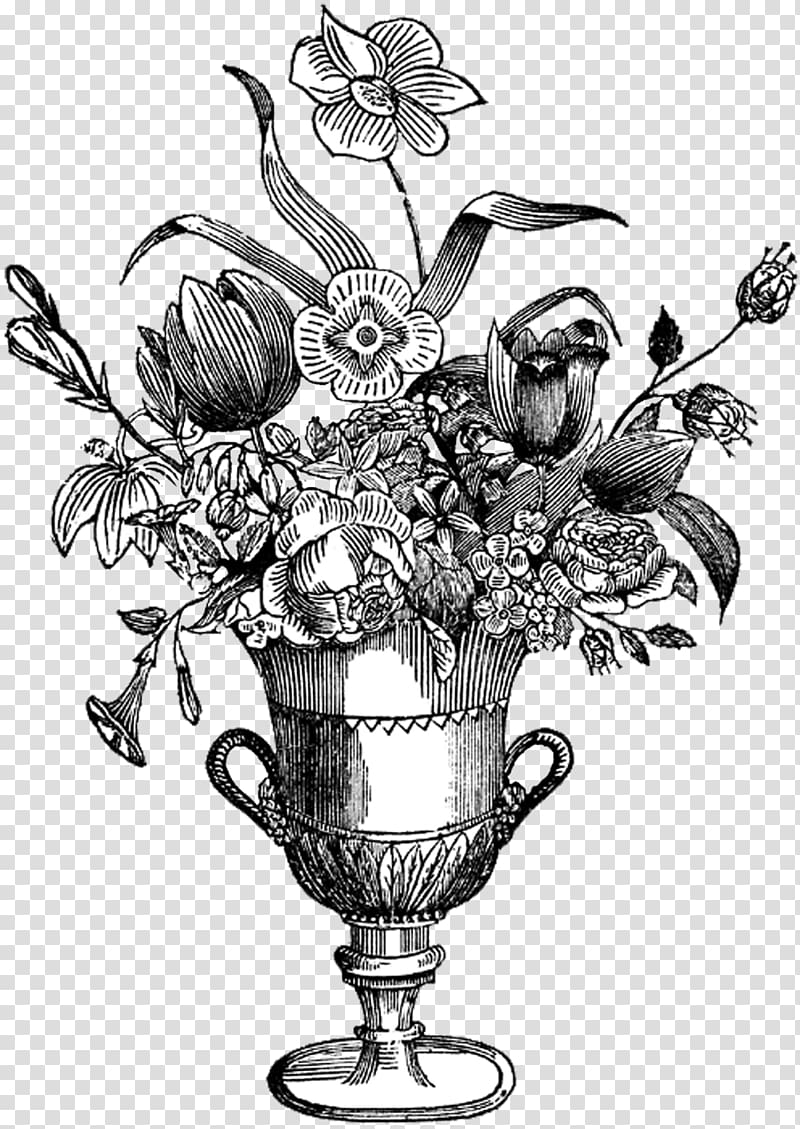 Vase Drawing , flower vase transparent background PNG clipart