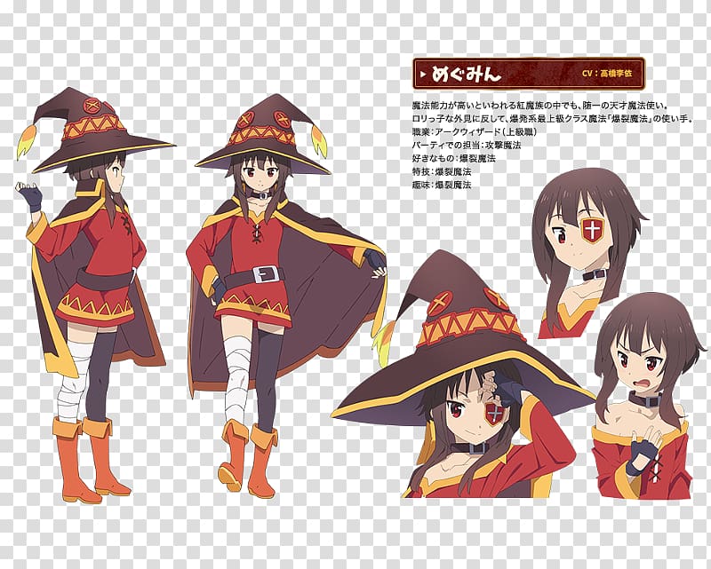 KonoSuba Character Anime Costume Cosplay, Anime transparent background PNG clipart