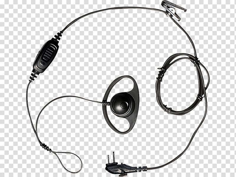 Headphones Microphone Hytera Audio Digital mobile radio, wearing a headset transparent background PNG clipart