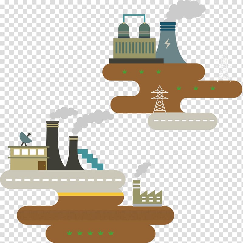 Cartoon Factory Drawing, Chimney smoke transparent background PNG clipart