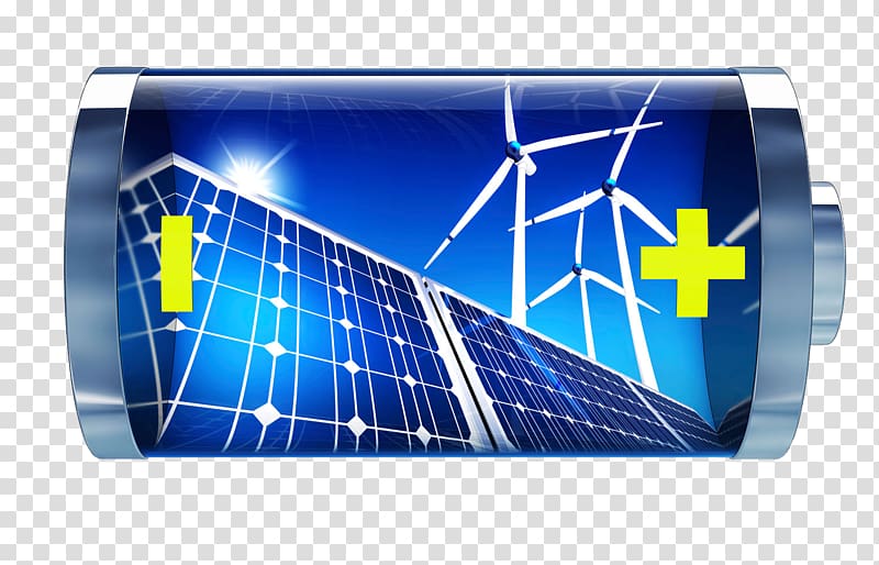 Energy storage Solar power Battery Renewable energy Wind power, modernization of industry transparent background PNG clipart