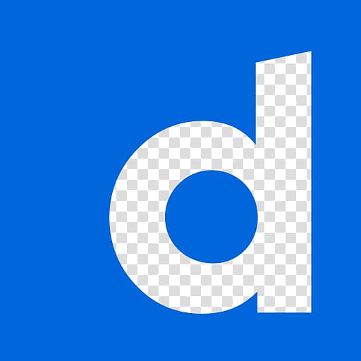 blue D-text logo, Dailymotion Logo transparent background PNG clipart