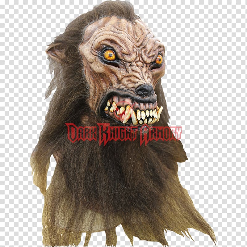 Latex mask Gray wolf Irish Wolfhound Halloween costume, mask transparent background PNG clipart