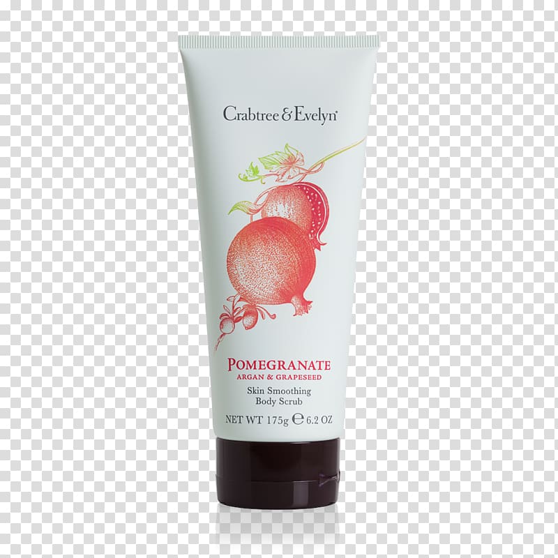 Exfoliation Crabtree & Evelyn Argan oil Cosmetics Pomegranate, body scrub transparent background PNG clipart