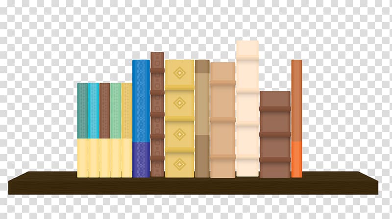 Bookcase Shelf Library, Books on the shelves transparent background PNG clipart