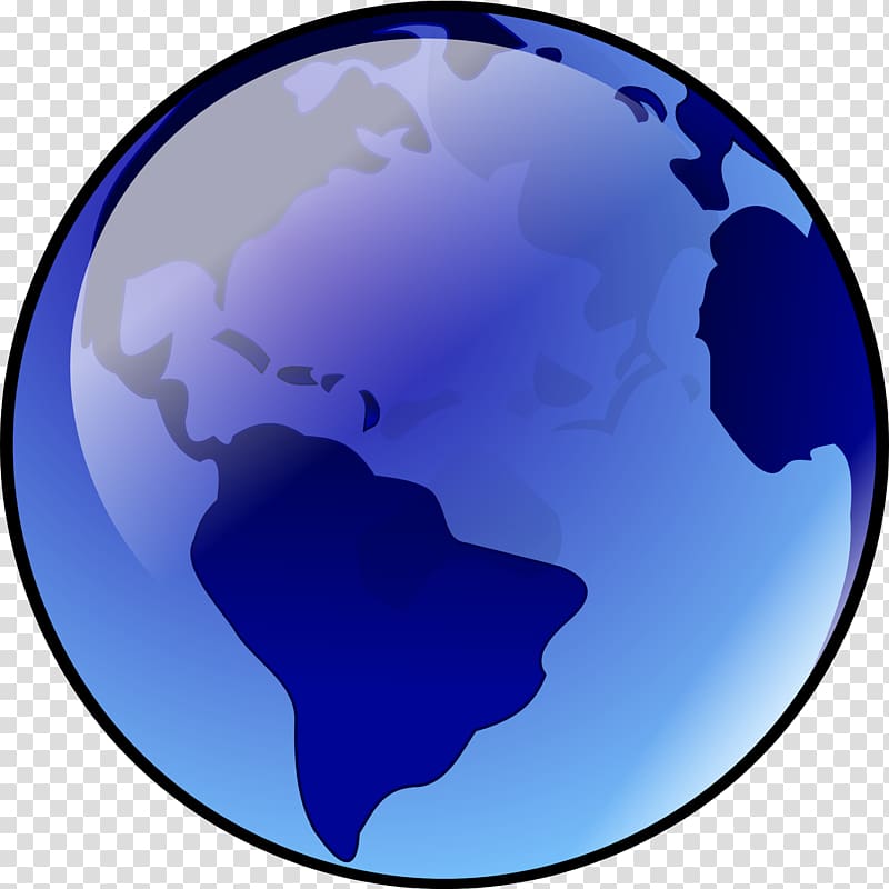 Earth Globe Scalable Graphics , Blue Earth transparent background PNG clipart
