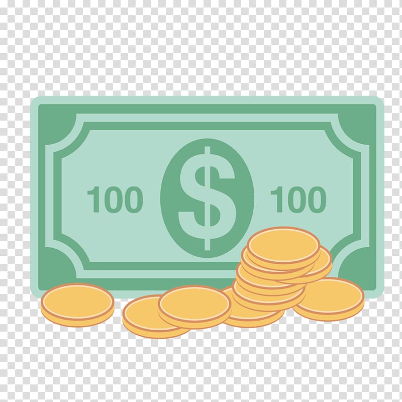 Money United States Dollar Bank Icon, dollar and gold transparent background PNG clipart