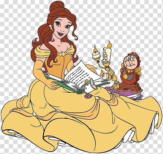 Belle Cogsworth Lumière Beauty and the Beast, Mrs Potts transparent background PNG clipart