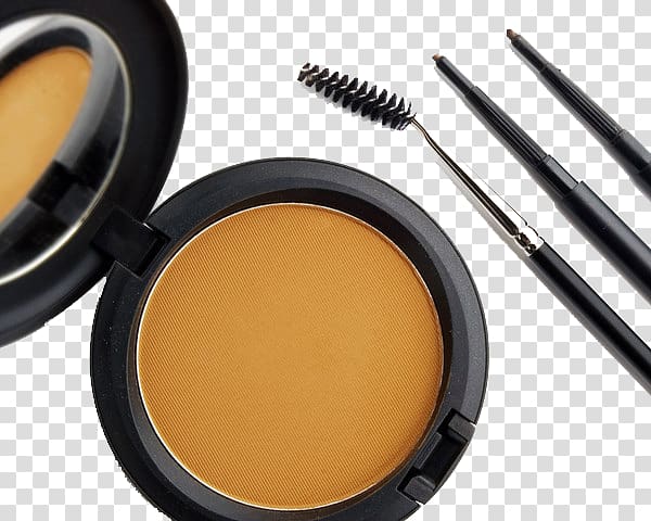 Eyebrow Make-up Cosmetics Face Eyelash, Cosmetic foundation mascara brush eyebrow pencil transparent background PNG clipart