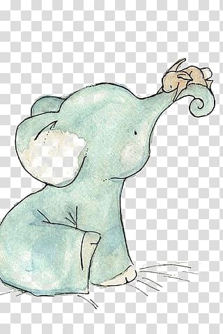 elephant and rabbit transparent background PNG clipart
