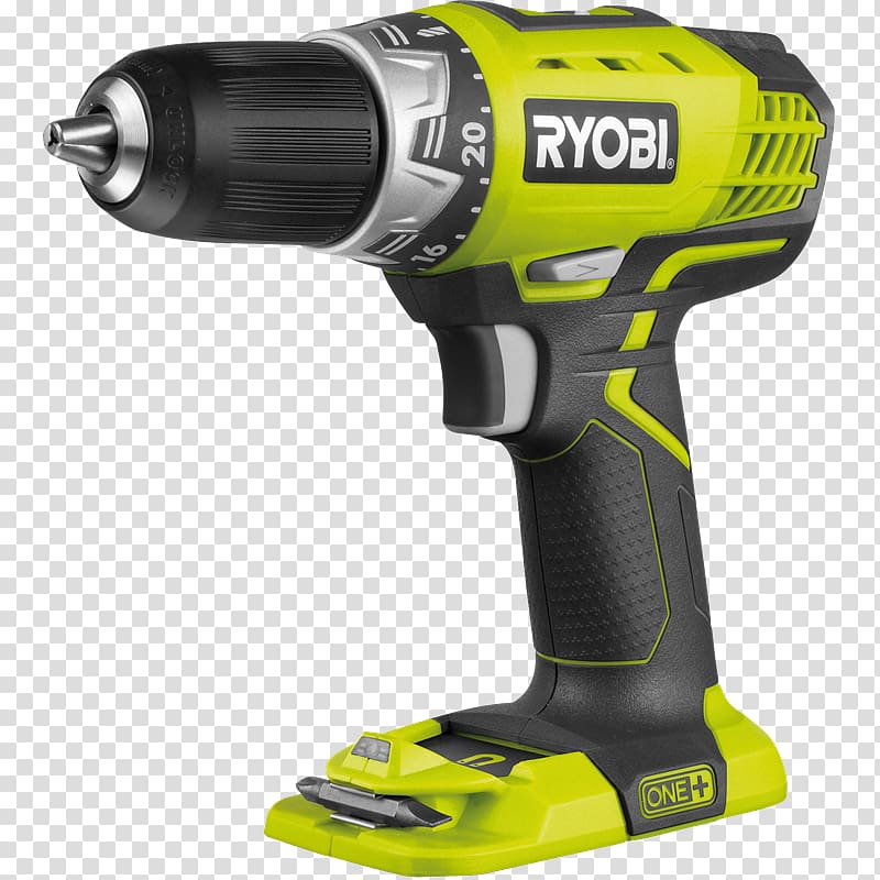 Augers Cordless w/o battery 18 V Ryobi One+ Hammer drill, Bare Drill transparent background PNG clipart