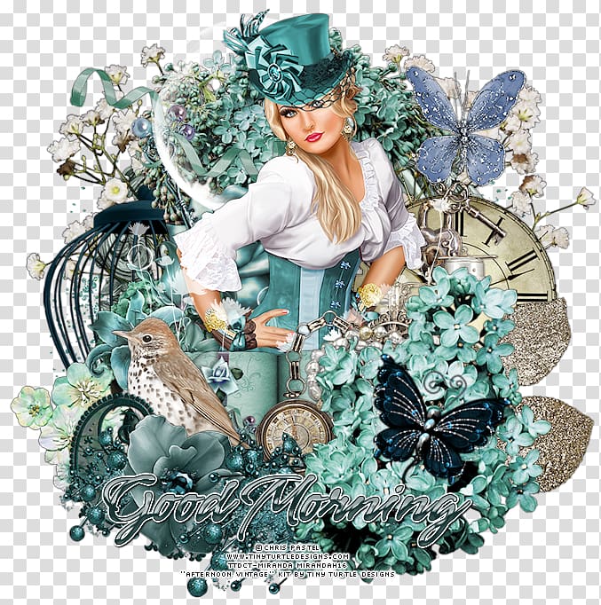 Teal Figurine Legendary creature, Good afternoon transparent background PNG clipart