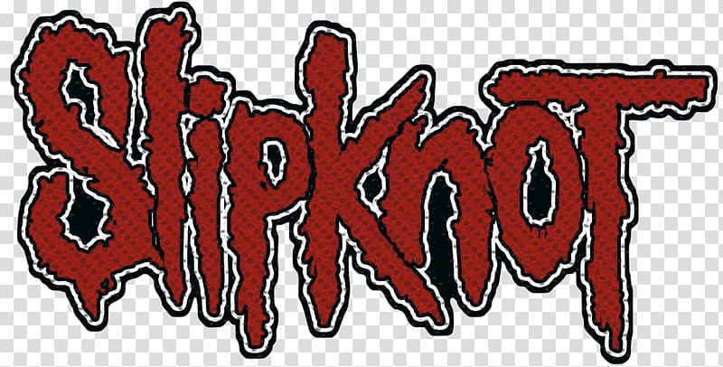 Razamataz Slipknot Cut Out Logo Woven Patch Heavy metal Korn, slipknot logo transparent background PNG clipart