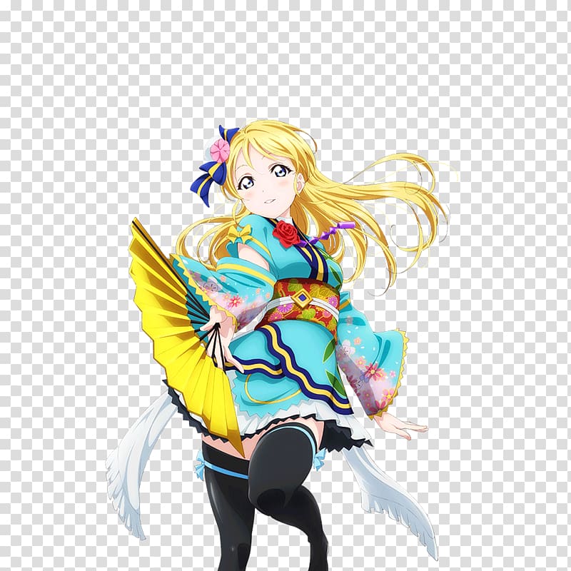 Eli Ayase Love Live! School Idol Festival Kotori Minami Rin Hoshizora Hanayo Koizumi, kimono transparent background PNG clipart