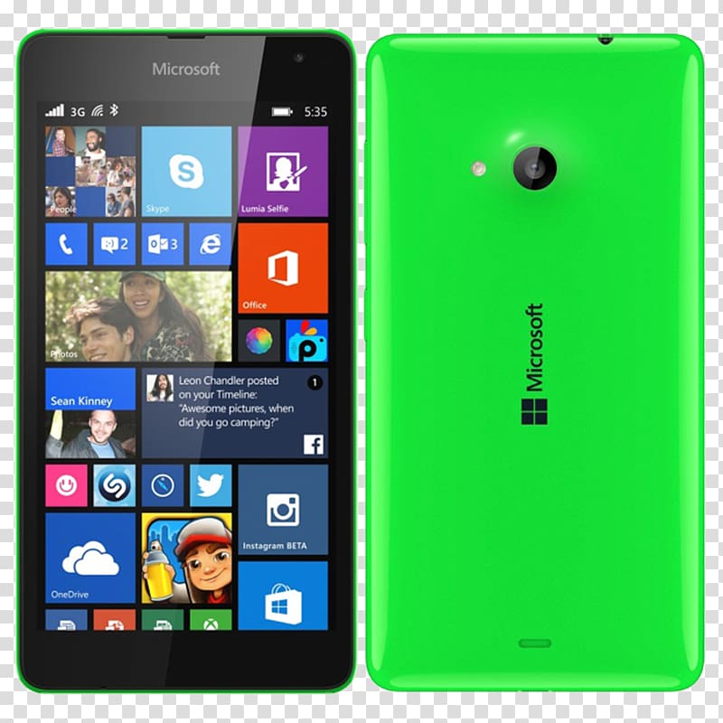 Nokia Lumia 900 Nokia Lumia 630 Microsoft Lumia 640 Nokia Lumia 535 Dual 8GB 3G Green Unlocked, smartphone transparent background PNG clipart