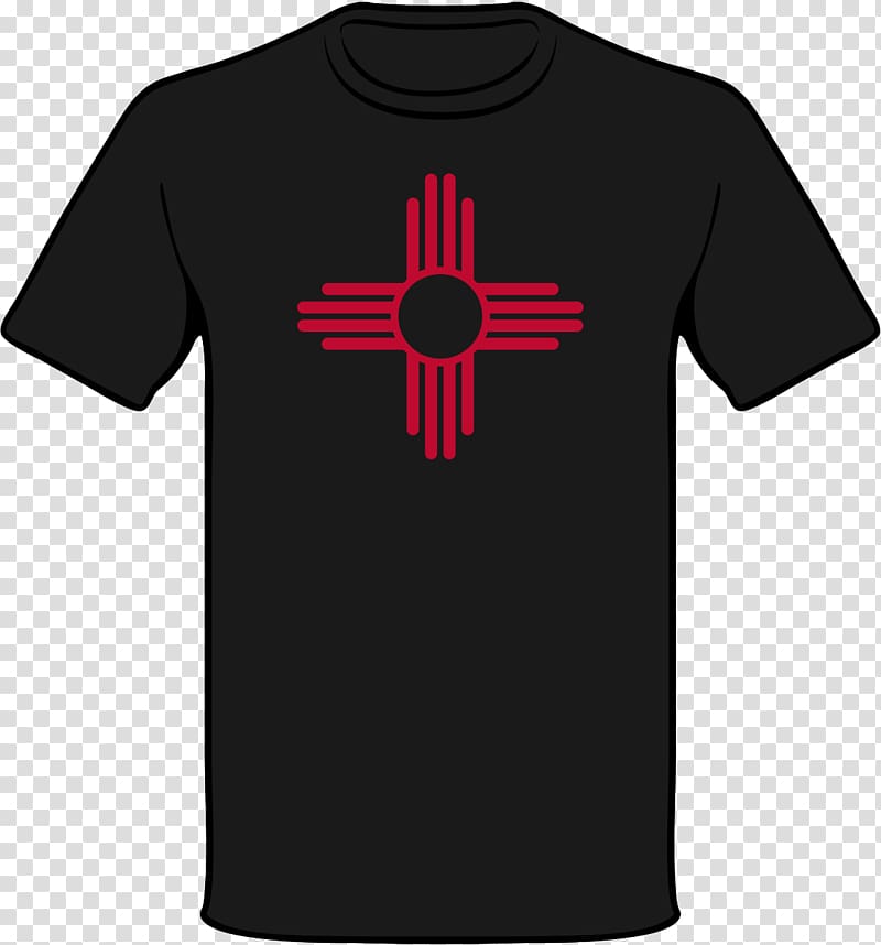 Zia Pueblo T-shirt Zia people Flag of New Mexico Symbol, shirt transparent background PNG clipart