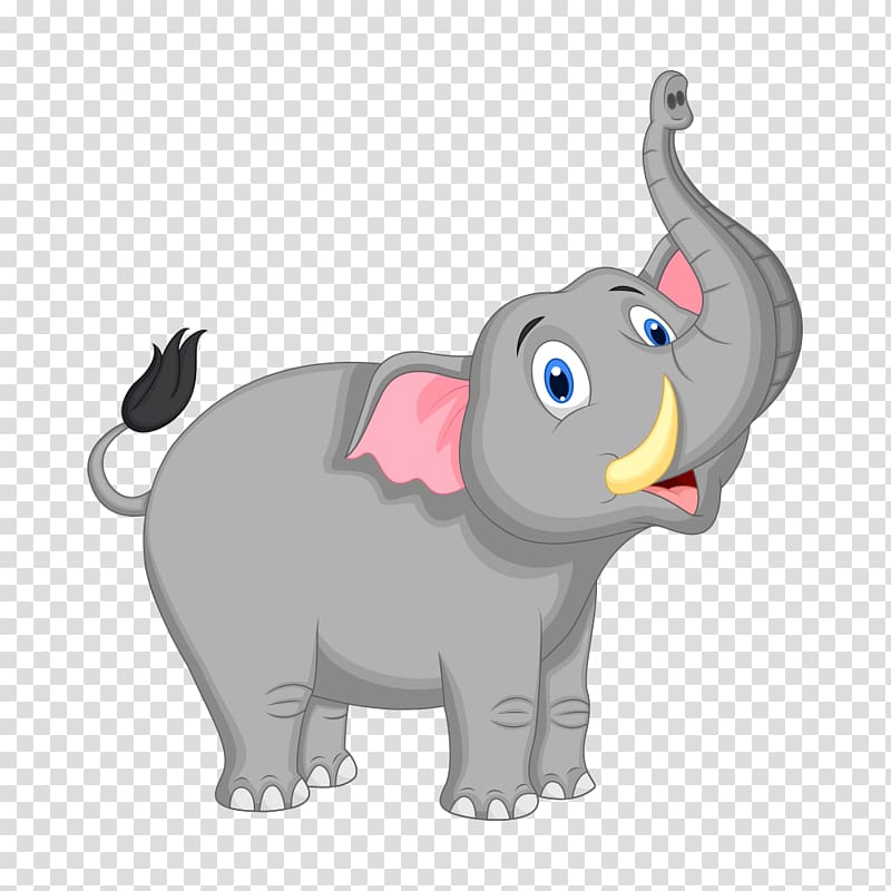 Cartoon Elephant Illustration, Cartoon elephant transparent background PNG clipart