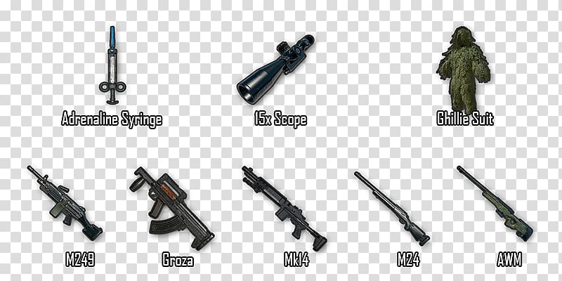 PlayerUnknown\'s Battlegrounds PUBG MOBILE Gun Weapon Game, weapon transparent background PNG clipart