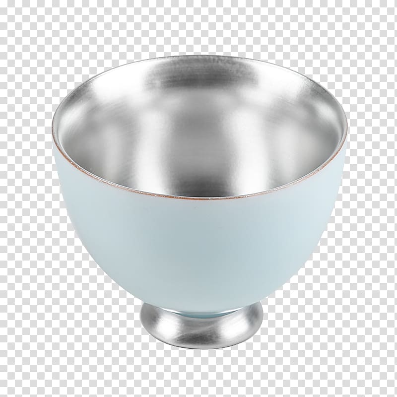 High-definition television Cup Bowl, Handmade Silver HD transparent background PNG clipart