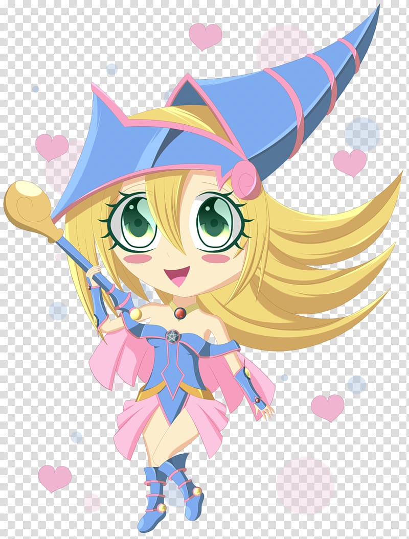 Chibi Illustration , dark magician girl transparent background PNG clipart