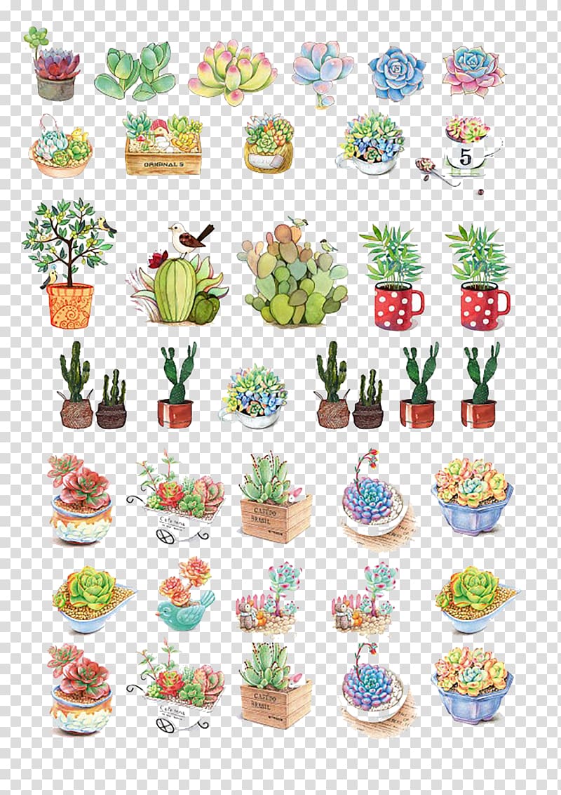 assorted flowers and grasses, Flowerpot , plant transparent background PNG clipart