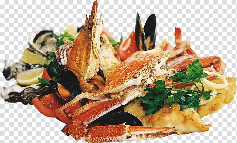 Buffet Thai cuisine Seafood Restaurant, Meat plate transparent background PNG clipart