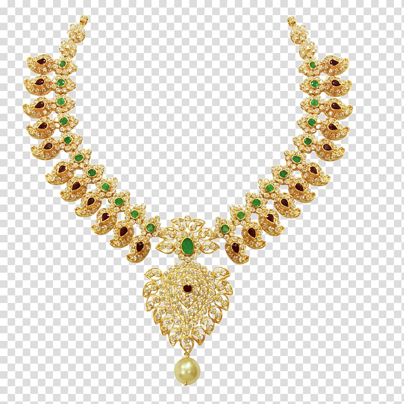 Jewellery Necklace Gemstone Kundan Pearl, jewelry transparent background PNG clipart