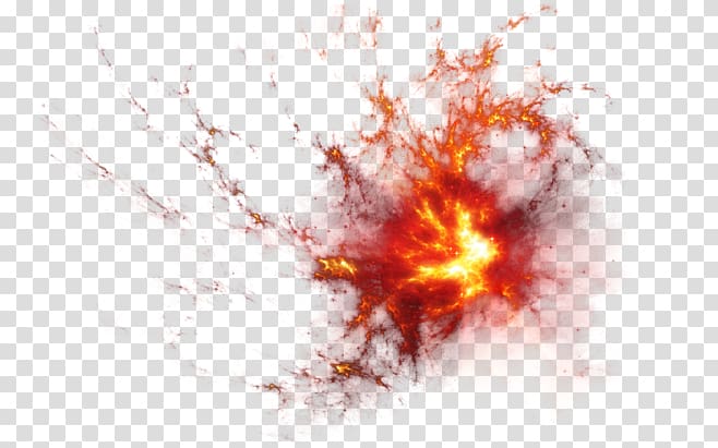 red fire, Explosion , Splash spark ball transparent background PNG clipart