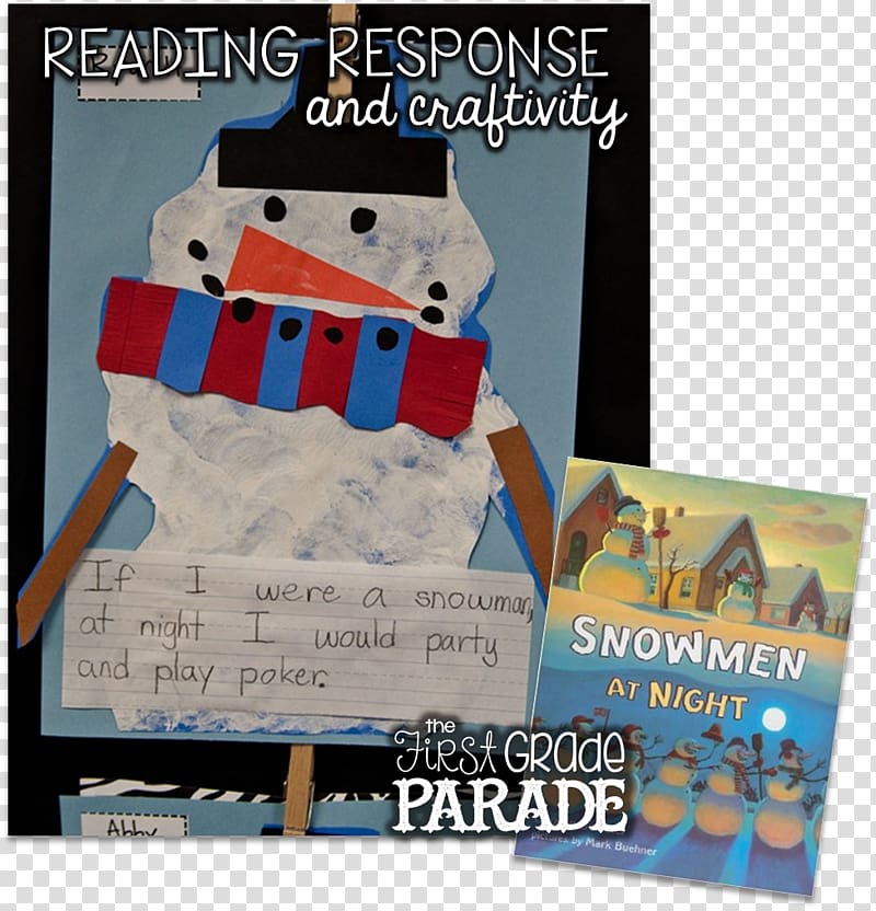 Snowmen at Night Writing Snowman First grade Book, amusement place transparent background PNG clipart