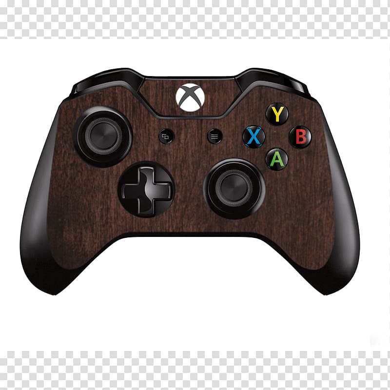 Xbox One controller Xbox 360 controller Game Controllers, Dark Wood transparent background PNG clipart