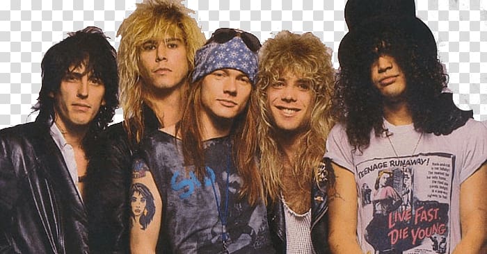 Gun's 'n Roses, Guns N' Roses Group transparent background PNG clipart