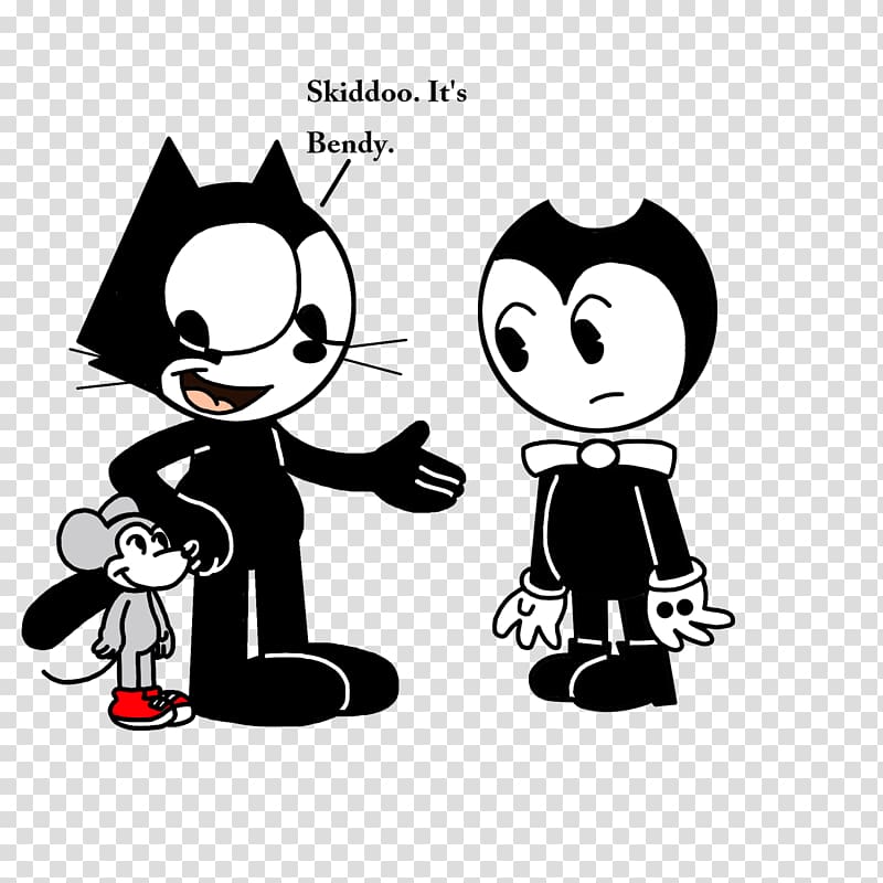 Felix the Cat Bendy and the Ink Machine Mickey Mouse Cartoon, Cat transparent background PNG clipart
