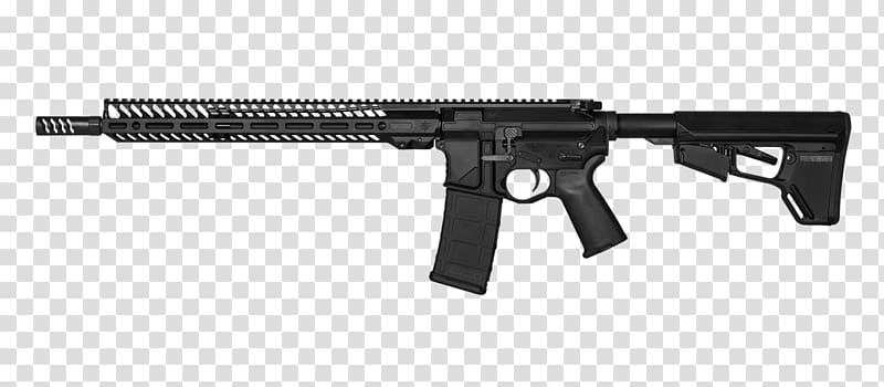 AR-15 style rifle Assault rifle .223 Remington Bolt, assault rifle transparent background PNG clipart