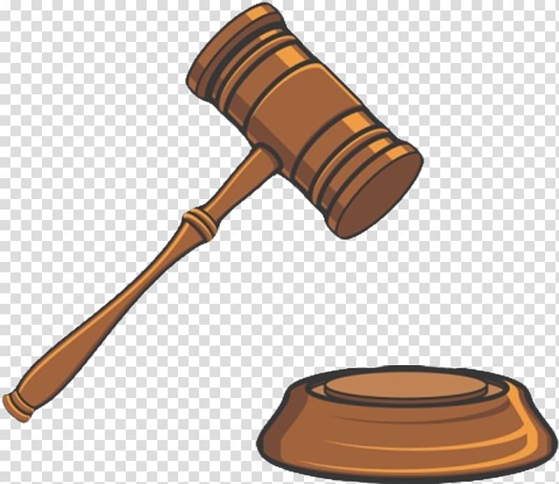 Trial Court Judge , Cartoon version of the auction hammer transparent