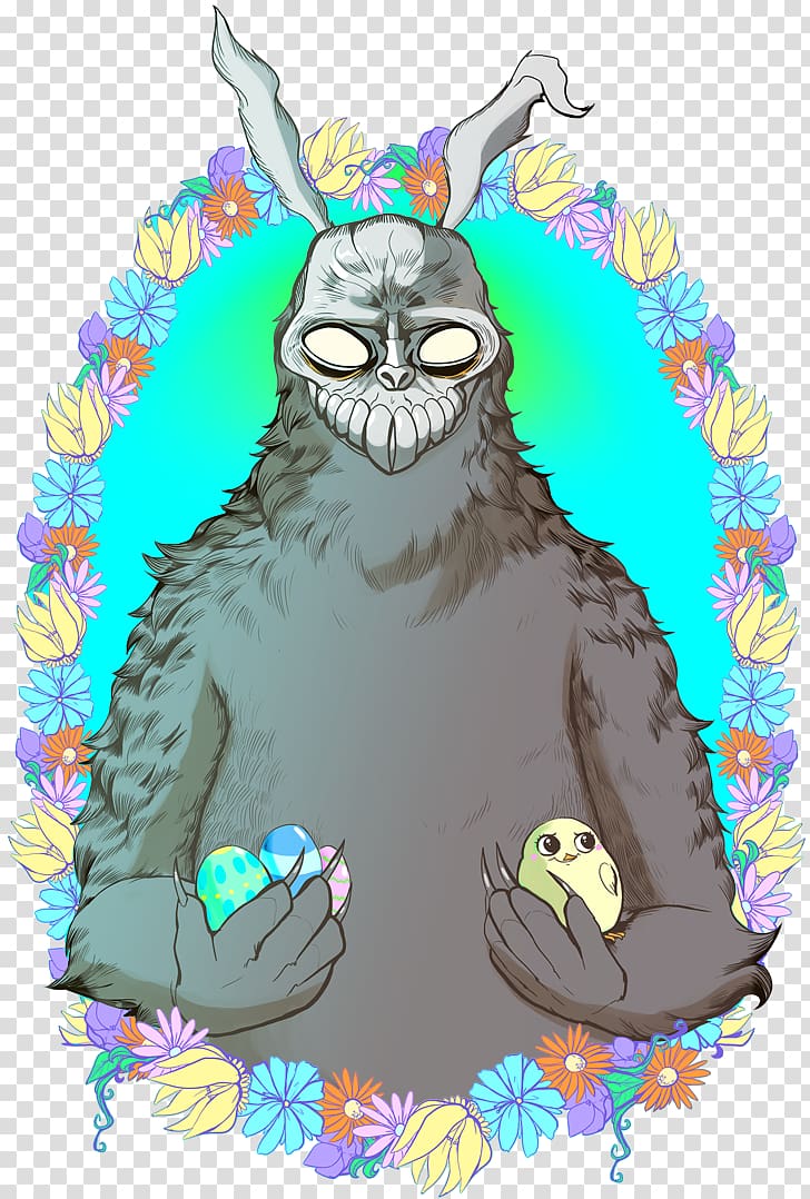 The Easter Bunny Donnie Darko Happy Easter!, friday meme transparent background PNG clipart