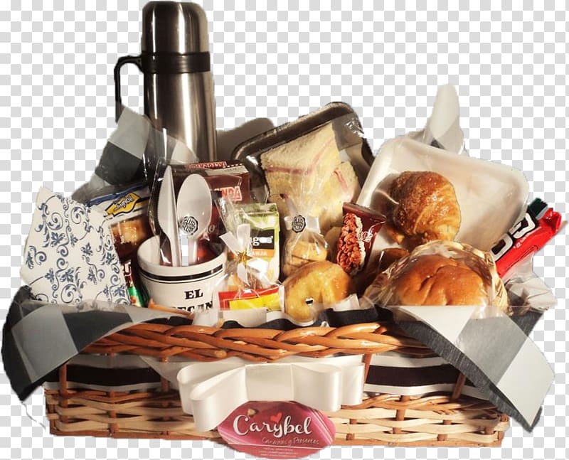 Food Gift Baskets Full breakfast Hamper, breakfast transparent background PNG clipart