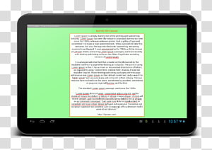 Tablet Computers Handheld Devices Display device Multimedia Electronics, text typesetting transparent background PNG clipart thumbnail