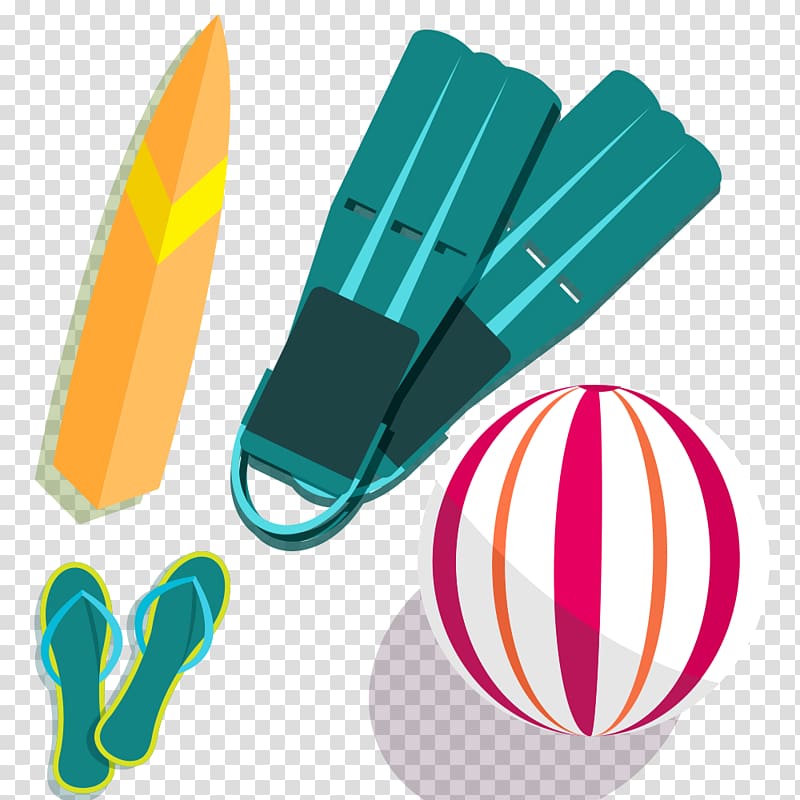 Slipper Beach Underwater diving, Beach balls and slippers transparent background PNG clipart