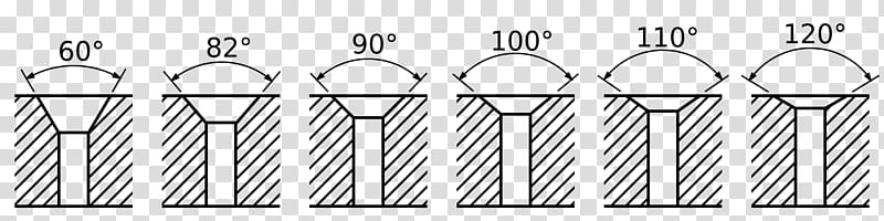 Countersink Screw Augers Counterbore Angle, screw transparent background PNG clipart