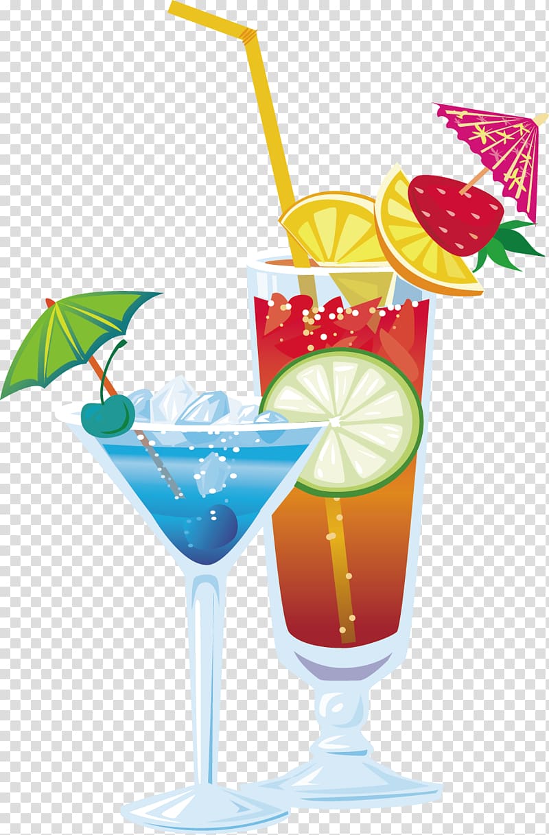 Cocktail Juice Food Illustration, cold drink,Great drinks element transparent background PNG clipart