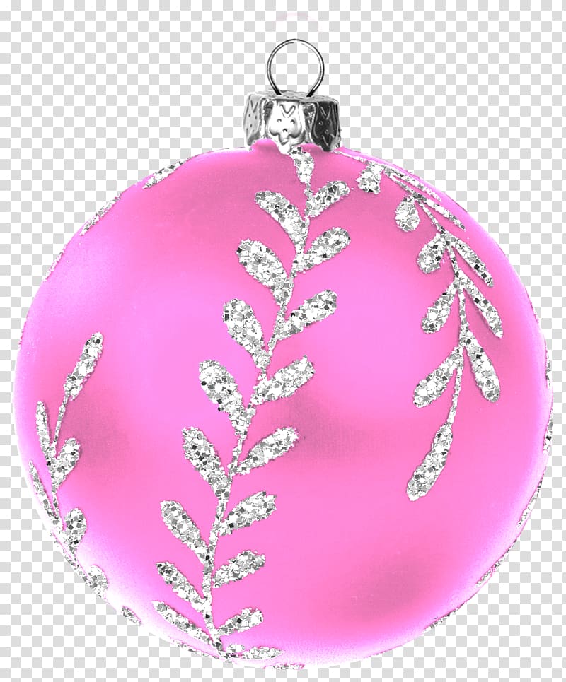 Christmas ornament Pink M RTV Pink, christmas transparent background PNG clipart