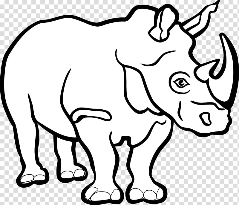 Black rhinoceros , Rhino transparent background PNG clipart