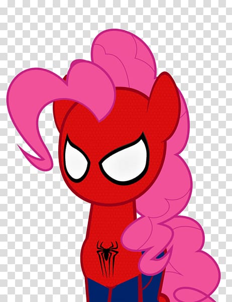 Pony Pinkie Pie Spider-Man Eddie Brock Drawing, my little pony spider-man transparent background PNG clipart