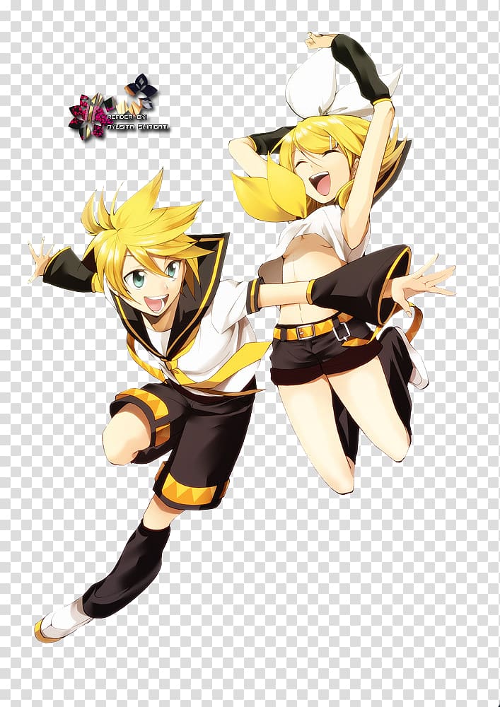 Kagamine Rin/Len Vocaloid Kaito Rendering, Rin transparent background PNG clipart