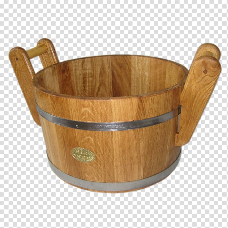Banya Bottich Oak Bucket Liter, sauna transparent background PNG clipart