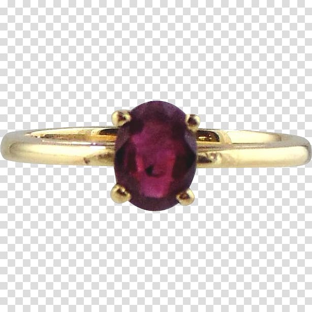 Ruby Amethyst Solitaire Solitär-Ring Gold, ruby transparent background PNG clipart