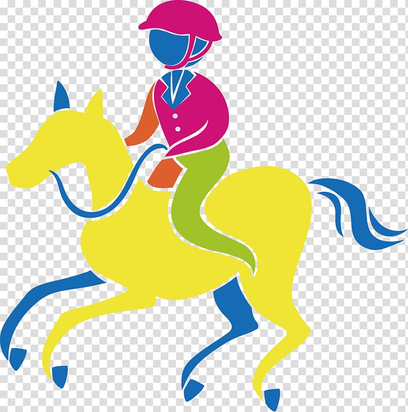 Equestrian Illustration, Horseback riding transparent background PNG clipart
