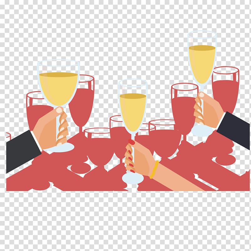 Wine party transparent background PNG clipart