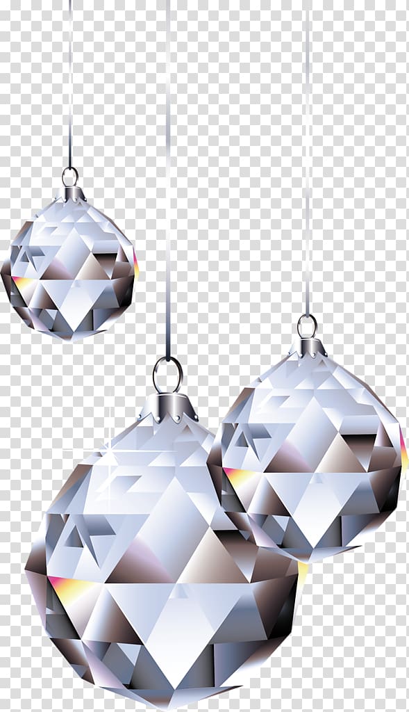 Crystal Ball Christmas ornament, ball transparent background PNG clipart