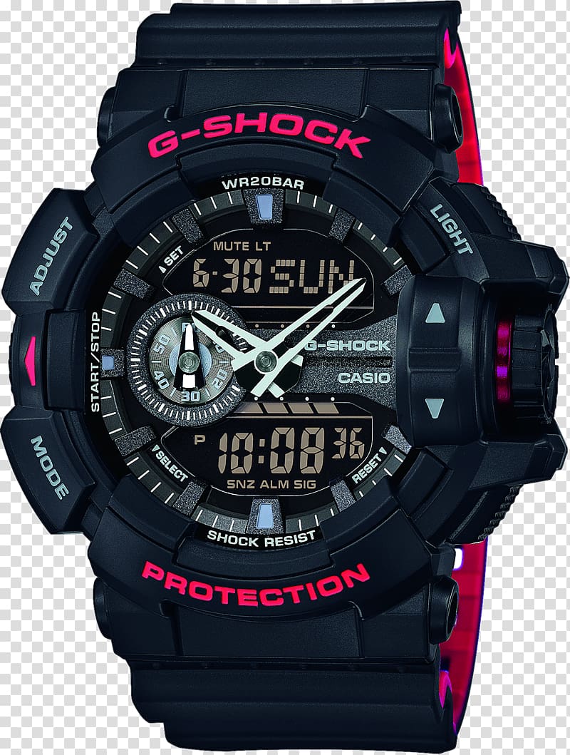 G-Shock GA-400HR Shock-resistant watch Casio, watch transparent background PNG clipart